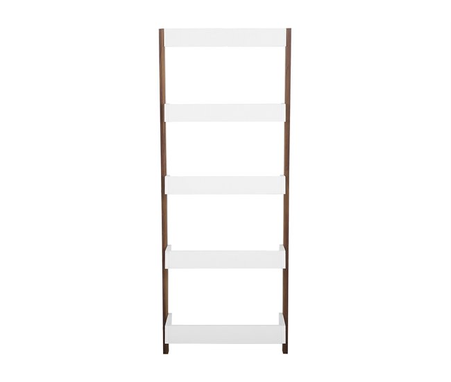 Beliani Estante para libros MOBILE TRIO 65 Blanco