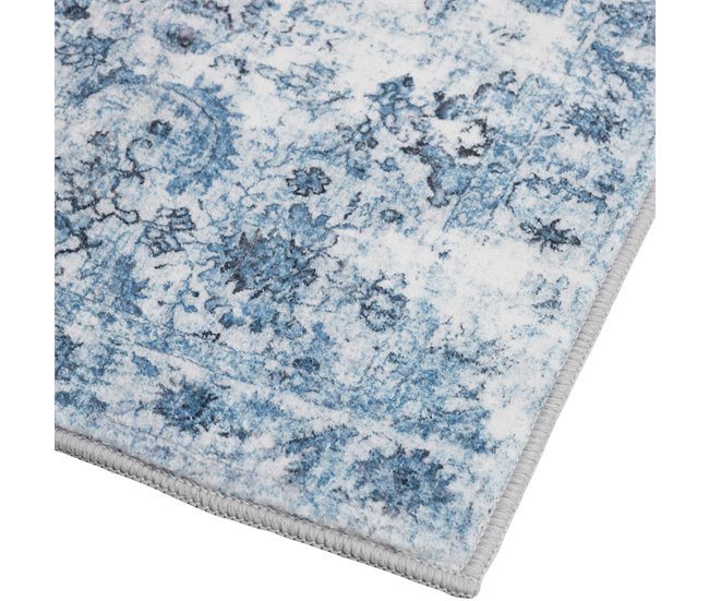 Alfombra de diseño vintage 60x110 Azul