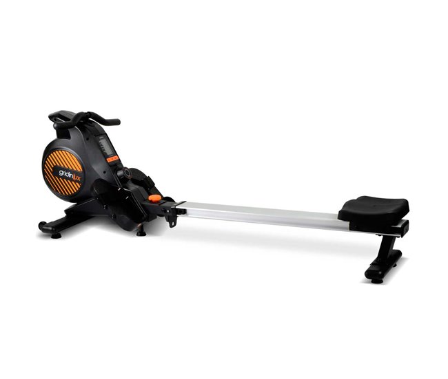 Máquina Remo Trainer IMPULSE Resistencia Magnética Plegable Fitness En Casa. Gridinlux Negro