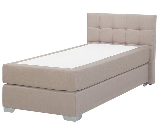 Beliani Cama continental Poliéster ADMIRAL 99x212 Arena