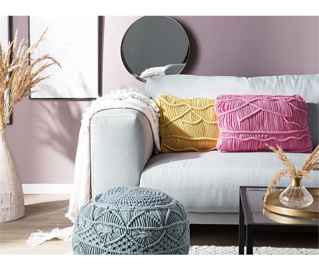 Beliani Cojín decorativo KIRIS Rosa