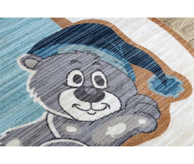Alfombra infl TOYS 75322 oso de peluche para niños moderno Azul