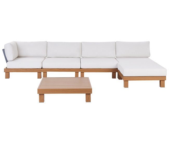 Beliani Conjunto longue SANZA Blanco