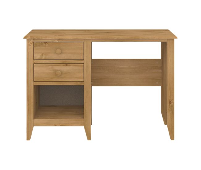 Mesa de escritorio HESTON 2 cajones canela Marron