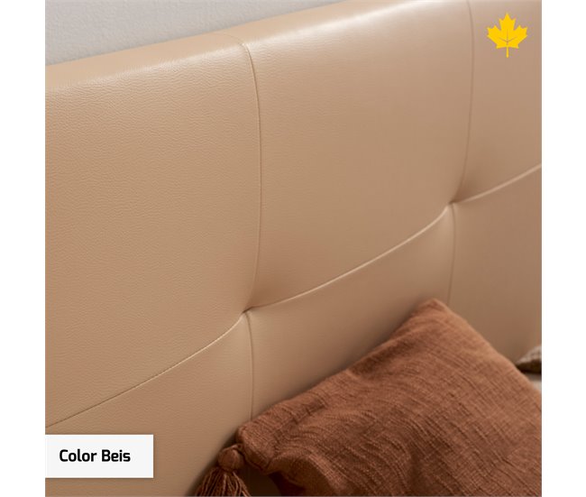Cabecero Tapizado Descansin | Tela de Polipiel Liso 150 Beige