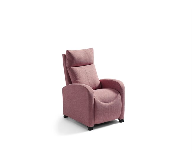 Sillón relax MILU manual color rosa Rosa