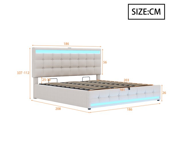 Canapés abatibles Beige