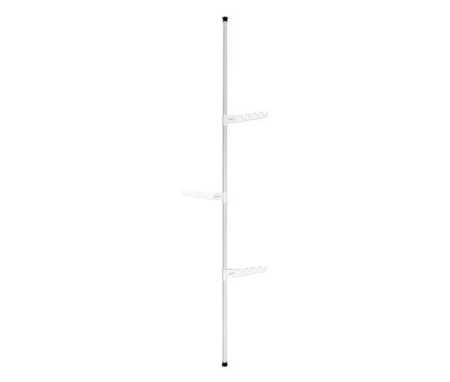 Acomoda Textil – Perchero de Ropa Vertical de Suelo a Techo. Blanco