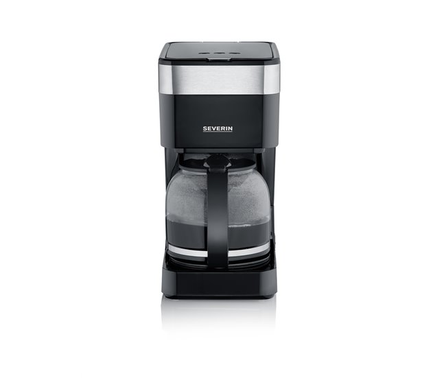 Cafetera de filtro con jarra de cristal 10 tazas Severin KA 9263 - 900 W Gris