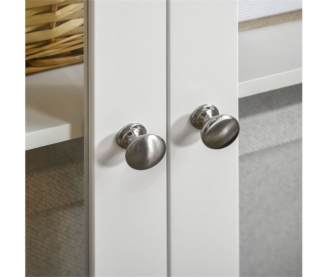 Alacena de Cocina MDF, Melamina de Madera HOMCOM, hogar - cocina Blanco
