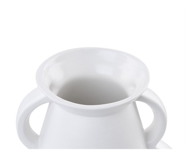 Beliani Jarrón para flores KOROPI Blanco