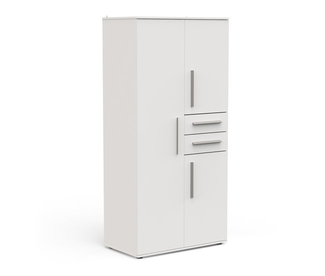 Armario VERSATIL con 3 puertas y 2 cajones blanco Blanco