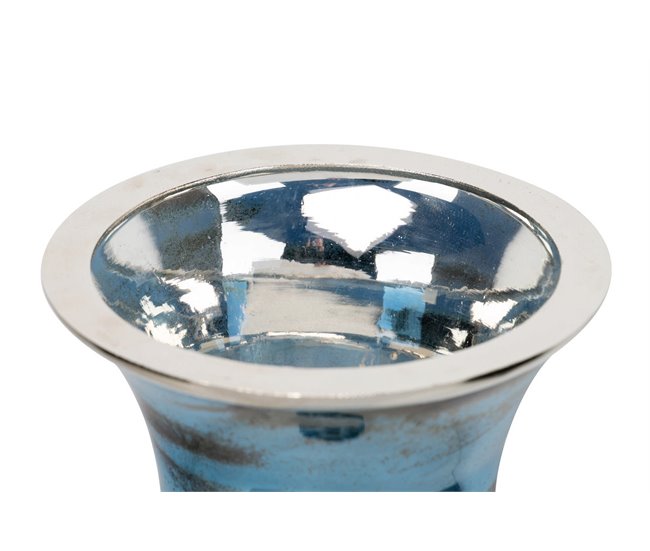 Florero Aluminio Adda Home Azul