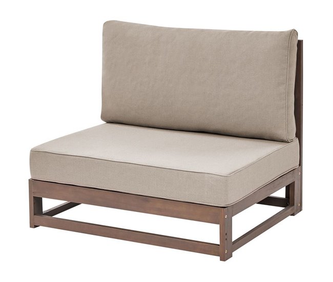 Beliani Conjunto de jardín Madera de acacia con certificado FSC® TIMOR Madera