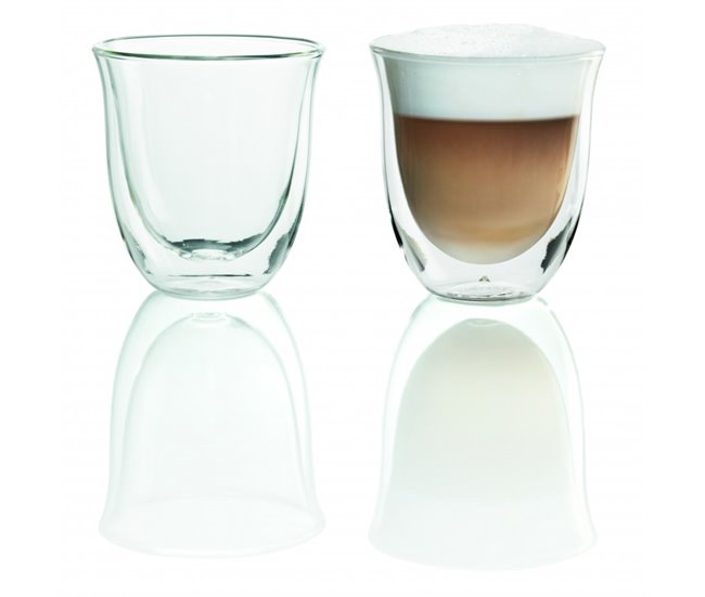 Juego De 2 Vasos Para Cappuccino Transparente