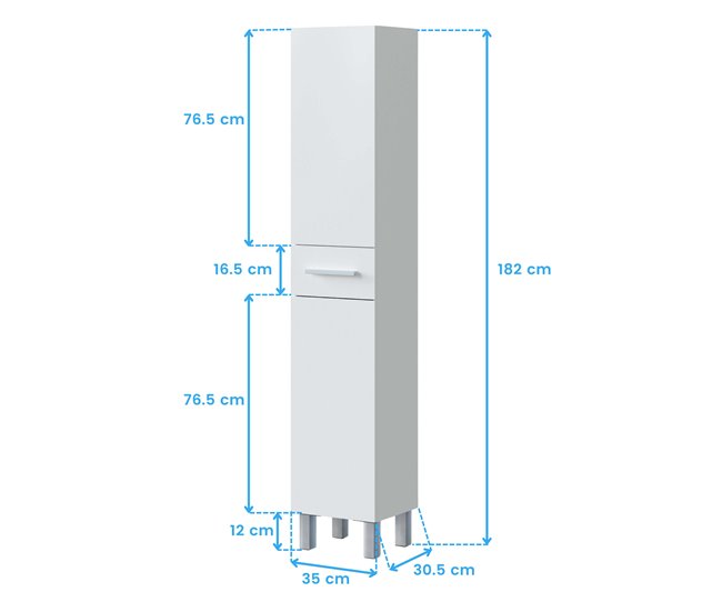Columna de Baño Atha 35 Blanco