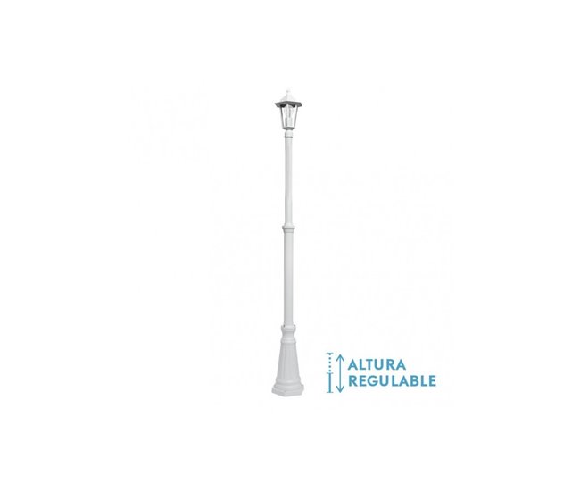 Farola Para Jardin Aluminio Serie Auriga Blanco