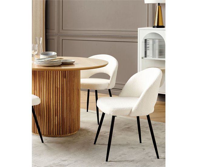 Beliani Silla de comedor ONAGA II Blanco