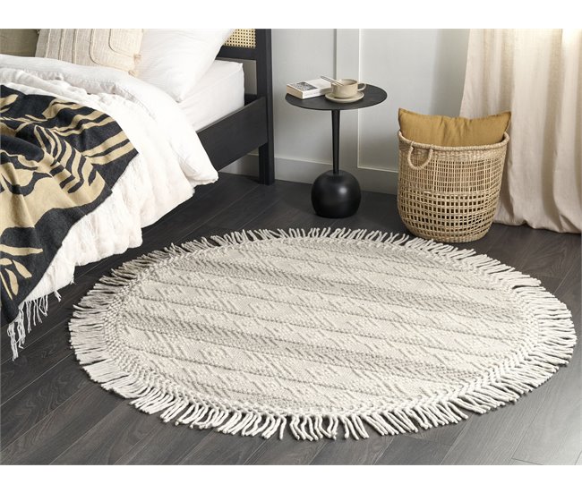 Beliani Alfombra de pelo corto BALTALAR Beige