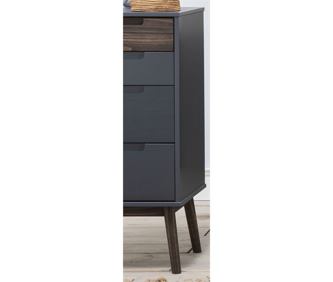 Sifonier 4 cajones NUSSA madera gris Gris