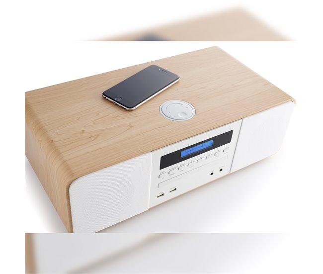 Microcadena Bluetooth Thomson MIC201IBT Natural/ Blanco