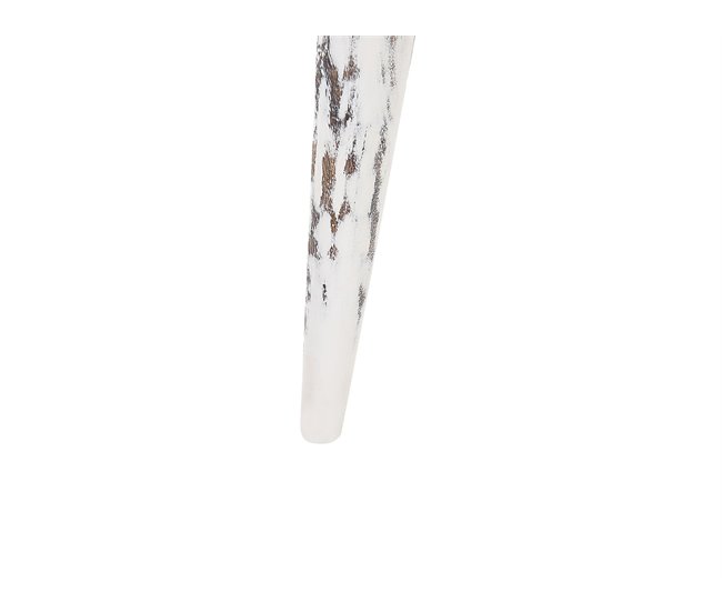 Beliani Conjunto de mesas CHANDRA Blanco/ Beige