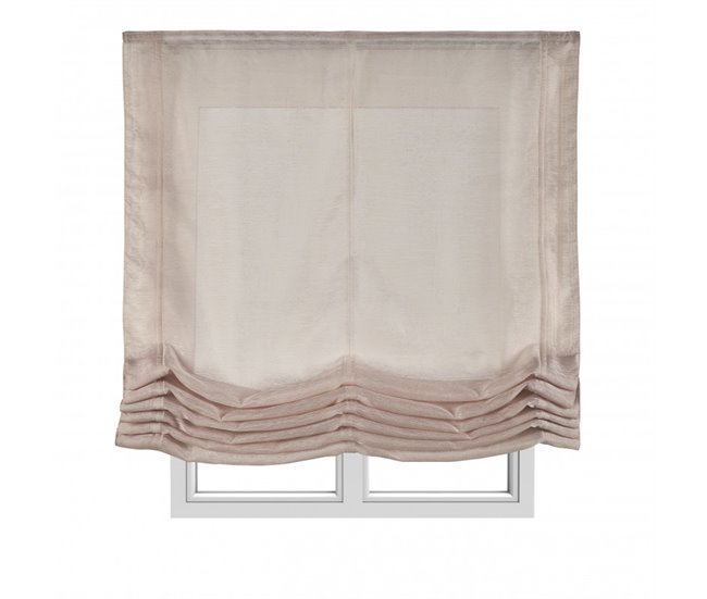 Estores plegables Estor Paqueto Liso Sin Varillas para Ventanas Blanco Veta