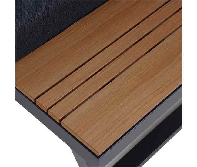 Set de jardín CORNER color antracita Gris Oscuro