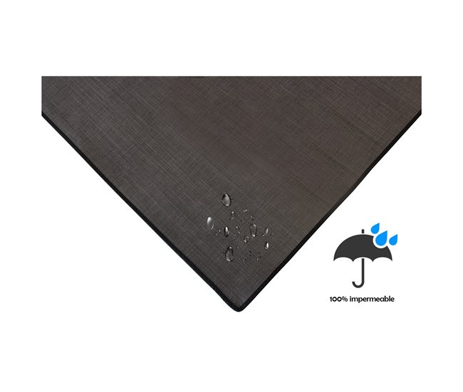 Acomoda Textil – Mantel Antimanchas de Hule Ribeteado. Gris