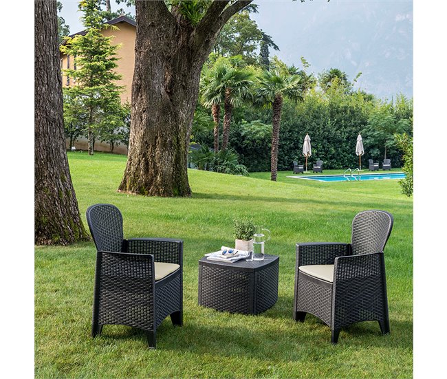 Sillones Exterior -Set 4ud - Durban Negro