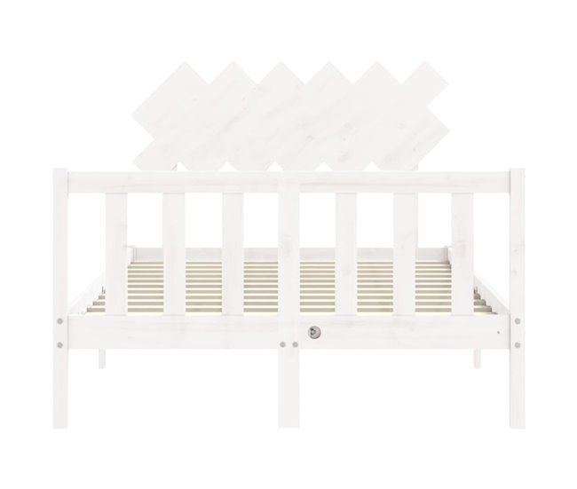 Estructura de cama 135x190 Blanco