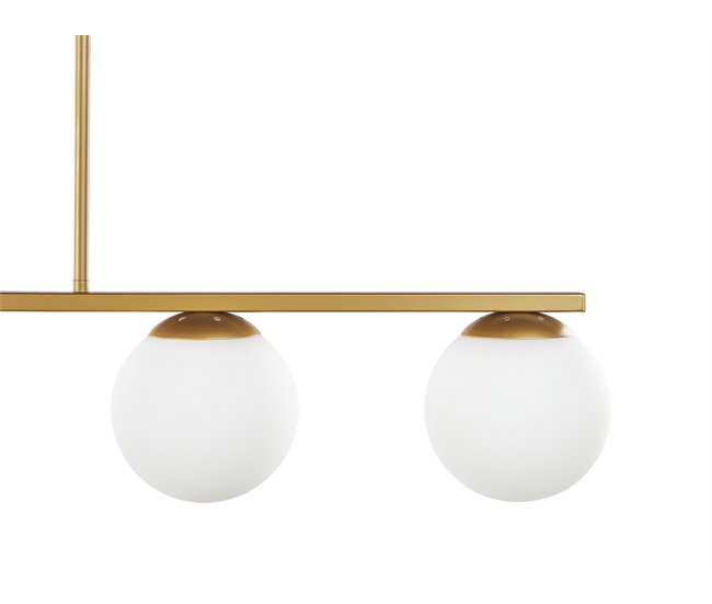 Beliani Lámpara colgante ZIKULI Dorado