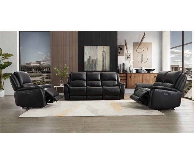 Sofá relax eléctrico NINFA 3 plazas Marron