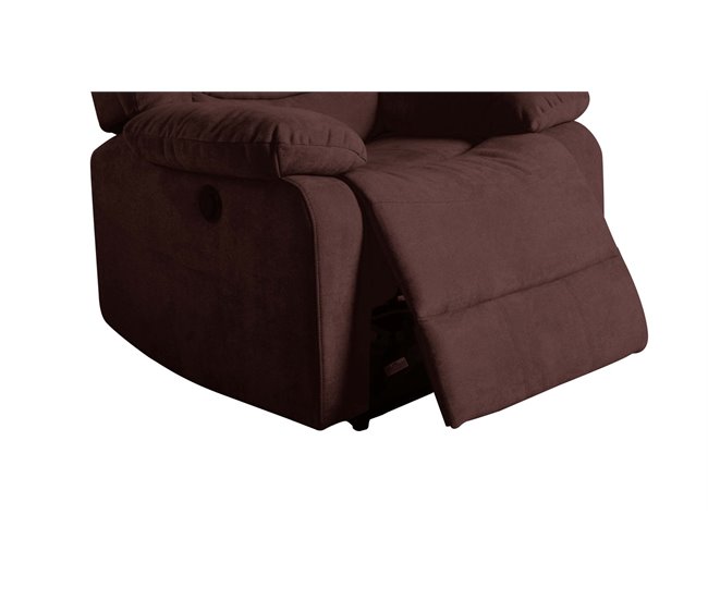 Sillón relax de tela CHEF2 Chocolate
