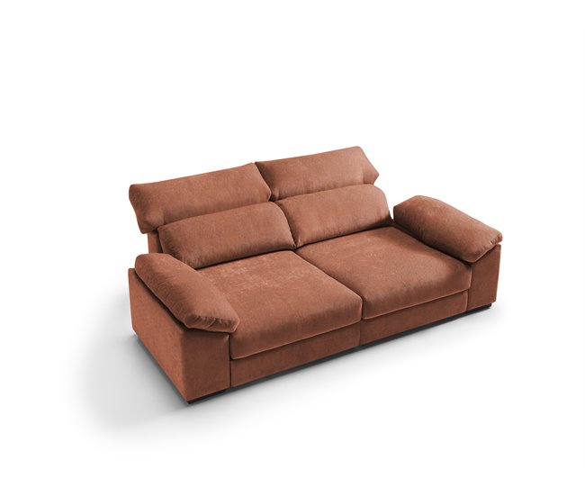 Sofá 4 plazas XXL HIBA Terracota