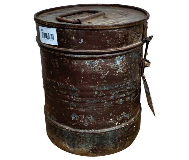 Bidón de metal Marron