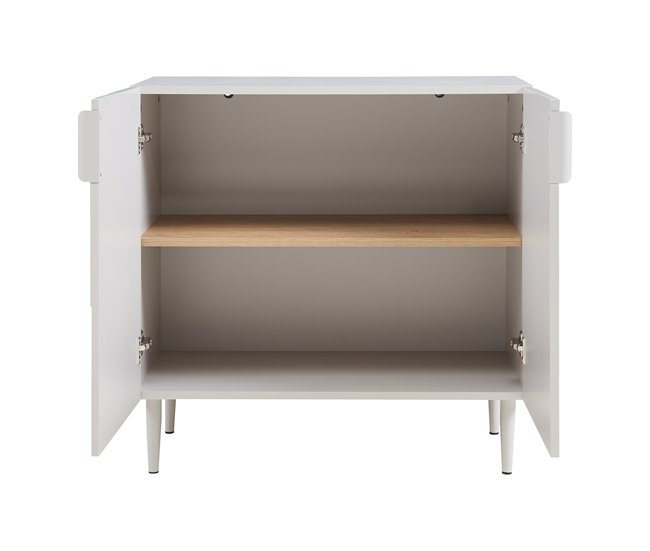 Aparador Starvili con 2 puertas MDF [en.casa] 76 Beige