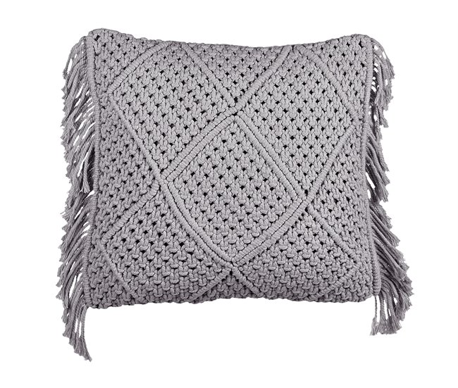 Beliani Cojín decorativo BESHAM 45x45 Gris