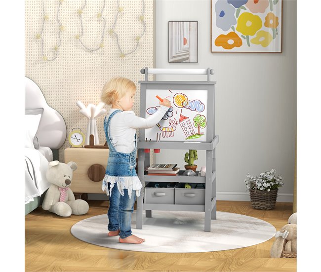 Caballete de Pintura MDF AIYAPLAY Gris