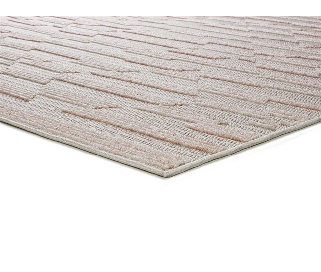 Alfombra con relieve de estilo étnico ELEMENT - ATTICGO 77x150 Beige