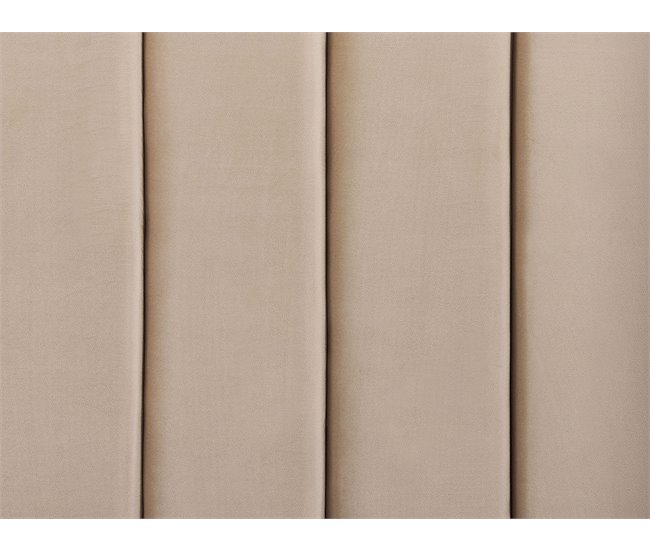 Beliani Cama con somier Terciopelo NOYERS 190x247 Beige