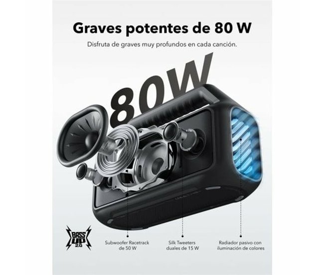 Altavoz Bluetooth Portátil A3138011 Negro