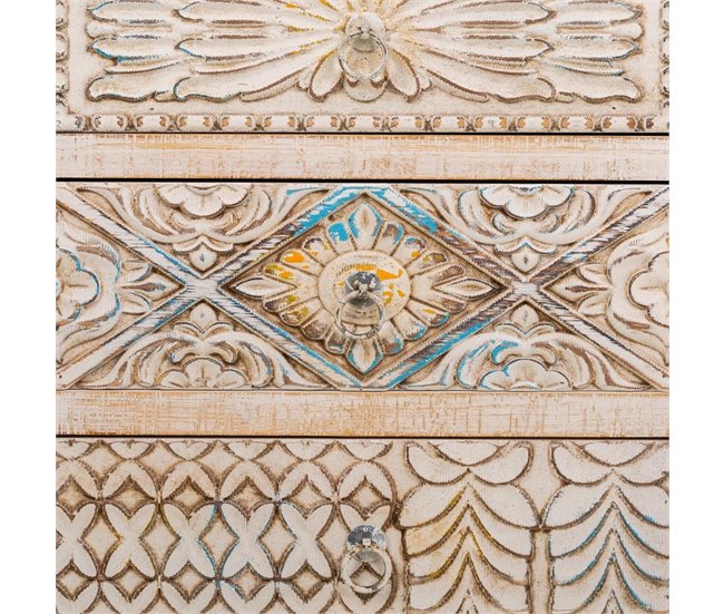 Aparador de madera tallada Azul