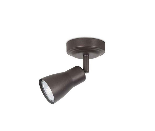 Aplique De Pared Metal Serie Safran Marron