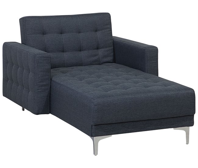 Beliani Chaise longue Poliéster ABERDEEN Grafito