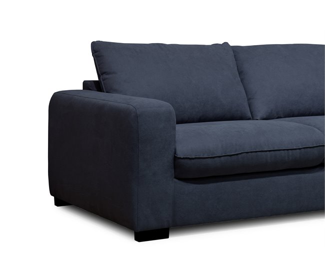 Sofá 3 plazas fijo SWEET Azul