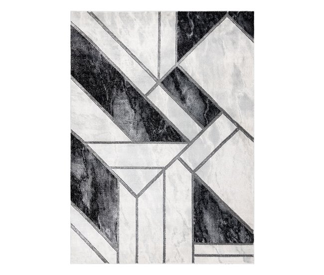 Alfombra EMERALD exclusivo 81953 glamour 200x290 Blanco/ Negro