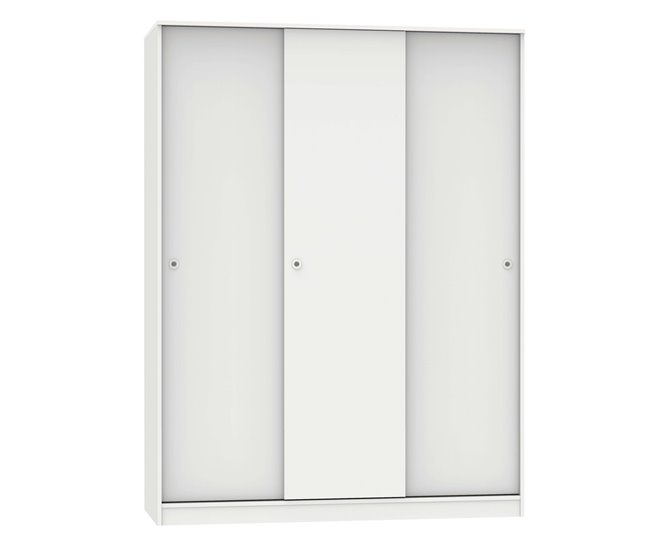 Armario Grande Tibet 3 Puertas Correderas 150 Blanco