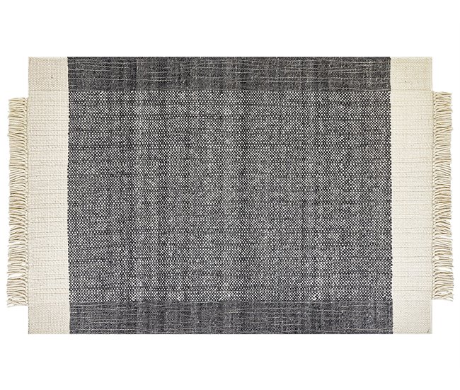 Beliani De pelo corto ATLANTI 160x230 Blanco/ Beige