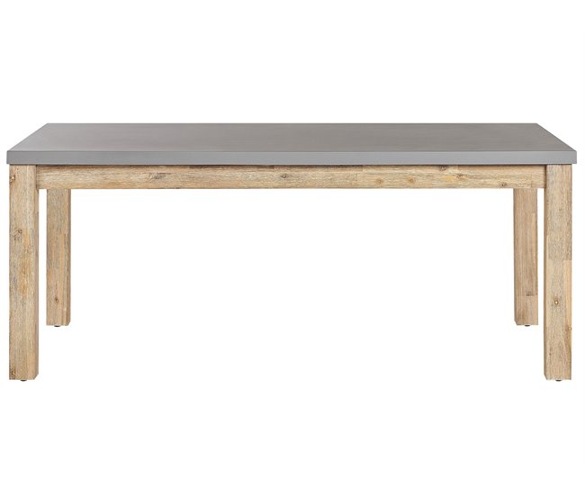 Beliani Conjunto de comedor OSTUNI Gris